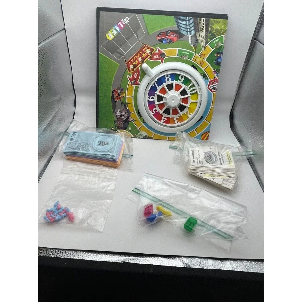 Game of Life Hasbro Board Game Complete Set w/ Pieces & Cards USA